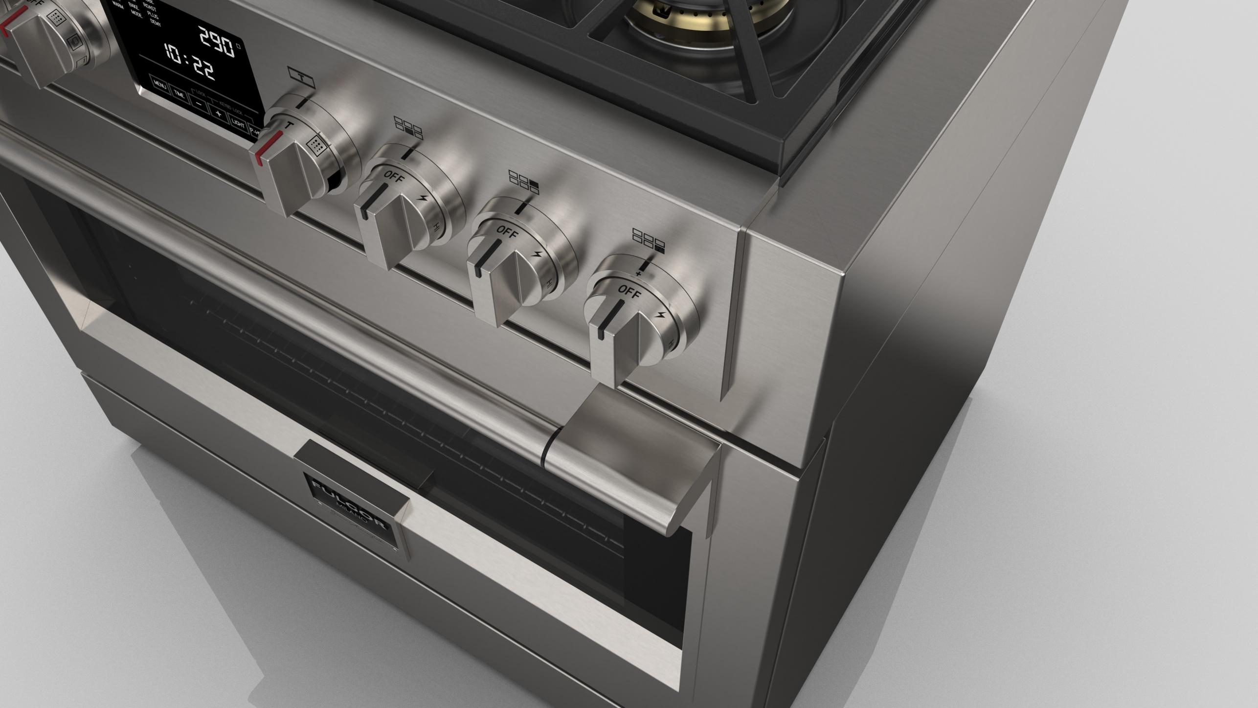 36" DUAL FUEL PRO RANGE Fulgor Milano